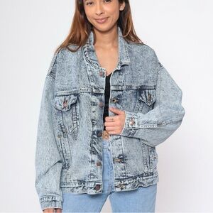 Levi’s acid wash denim jacket size L